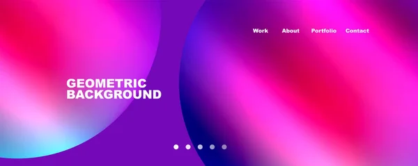 Trendy Simple Circle Gradient Abstract Background Vector Illustration Wallpaper Banner — Vettoriale Stock