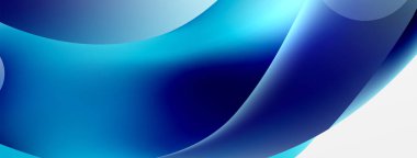 Fluid abstract background, round shapes and circle flowing design for wallpaper, banner, background or landing