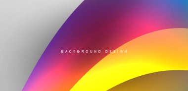 Soyut arkaplan renklerine sahip güzel sıvı şekiller