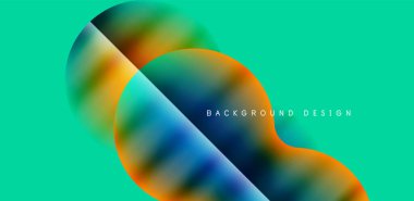 Colorful bubble abstract background with shadow effects. Minimalist geometric vector Illustration For Wallpaper, Banner, Background, Card, Book Illustration, landing page