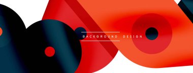 Minimum geometrik duvar kağıdı. Yaratıcı soyut arka plan. Duvar kağıdı arkaplanı ya da iniş sayfası için basit çizgiler ve daire kompozisyon vektör illüstrasyonu