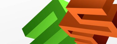 3d line geometric creative abstract background. Trendy techno business template for wallpaper, banner, background or landing