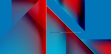 Akışkan gradyan renklerle dinamik üçgen tasarımı soyut arkaplan