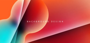 Colorful bubble abstract background with shadow effects. Minimalist geometric vector Illustration For Wallpaper, Banner, Background, Card, Book Illustration, landing page