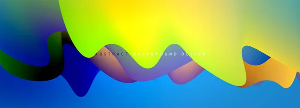 Κύματα Υγρά Χρώματα Δυναμικό Αφηρημένο Φόντο Για Εξώφυλλα Πρότυπα Φυλλάδια — Διανυσματικό Αρχείο