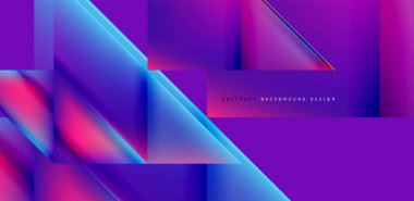 Akışkan gradyan renklerle dinamik üçgen tasarımı soyut arkaplan
