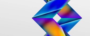 Triangle fluid color gradient abstract background. Vector Illustration For Wallpaper, Banner, Background, Card, Book Illustration, landing page