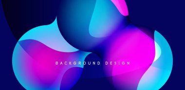 Bright abstract background glossy shiny circle and sphere composition. Minimalist geometric vector Illustration For Wallpaper, Banner, Background, Card