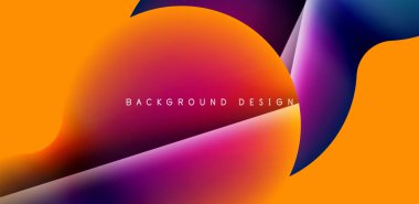 Renkli çember soyut arkaplan. Duvar kağıdı, afiş, sunum, arkaplan şablonu