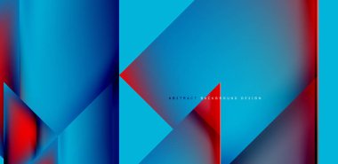 Akışkan gradyan renklerle dinamik üçgen tasarımı soyut arkaplan