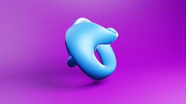 Abstract 3d spiral wave hi-tech abstract geometric animation background. Motion graphics. Minimalist geometric looping video design