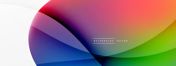 Fluid Color Abstract Background Liquid Gradients Wave Pattern Trendy Techno — Stockový vektor
