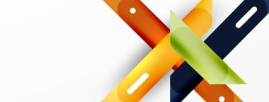 Arka plan dinamik çizgileri geometrik duvar kağıdı. Duvar kağıdı afişi ya da iniş sayfası için çizgili kompozisyon vektör illüstrasyonu