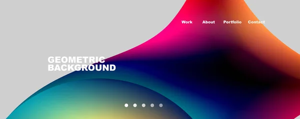 Trendy Simple Circle Gradient Abstract Background Vector Illustration Wallpaper Banner — Wektor stockowy