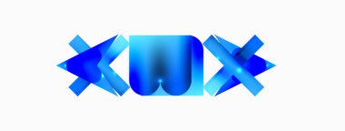 Minimum geometrik soyut arkaplan. İlkel şekiller kompozisyon arkaplanı. Duvar kağıdı, afiş, arkaplan veya iniş için moda tekno iş şablonu