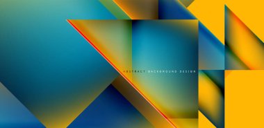 Akışkan gradyan renklerle dinamik üçgen tasarımı soyut arkaplan