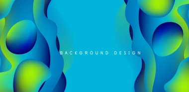 Kapaklar, şablonlar, el ilanları, pankartlar, broşürler, afişler için akışkan dalgalar soyut arkaplan