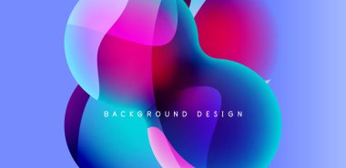 Spheres and circles abstract background, trendy colorful design. Vector Illustration For Wallpaper, Banner, Background, Card, Book Illustration, landing page