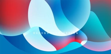 Spheres and circles abstract background, trendy colorful design. Vector Illustration For Wallpaper, Banner, Background, Card, Book Illustration, landing page