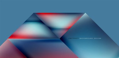 Akışkan gradyan renklerle dinamik üçgen tasarımı soyut arkaplan