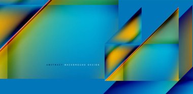 Akışkan gradyan renklerle dinamik üçgen tasarımı soyut arkaplan