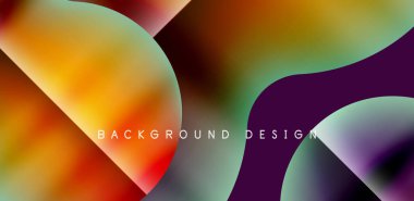 Renkli çember soyut arkaplan. Duvar kağıdı, afiş, sunum, arkaplan şablonu