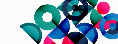 Temiz bir çember arka planı. Duvar kağıdı, pankart, arkaplan veya iniş için renkli şablon