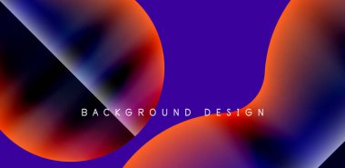 Colorful bubble abstract background with shadow effects. Minimalist geometric vector Illustration For Wallpaper, Banner, Background, Card, Book Illustration, landing page