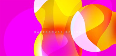 Spheres and circles abstract background, trendy colorful design. Vector Illustration For Wallpaper, Banner, Background, Card, Book Illustration, landing page