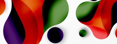 Akan geometrik şekiller, minimalist soyut arkaplanı oluşturur. Yuvarlak şekiller ve daireler. Yapay zeka teknolojisi, engelleme zinciri, iletişim için duvar kağıdı, 5G, bilim, iş