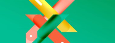 Arka plan çakışan hatlar. Dinamik çizgiler soyut duvar kağıdı. Duvar kağıdı afişi veya iniş sayfası için düz satır kompozisyon vektör ilüstrasyonuName