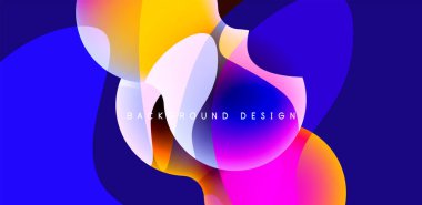 Spheres and circles abstract background, trendy colorful design. Vector Illustration For Wallpaper, Banner, Background, Card, Book Illustration, landing page