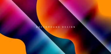 Renkli çember soyut arkaplan. Duvar kağıdı, afiş, sunum, arkaplan şablonu