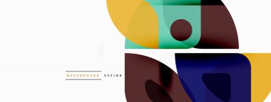 Çizgiler, kareler, daireler ve üçgenler. Duvar kağıdı, pankart, arkaplan, sunum veya iniş sayfası için Geometrik soyut arkaplan