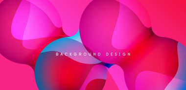 Spheres and circles abstract background, trendy colorful design. Vector Illustration For Wallpaper, Banner, Background, Card, Book Illustration, landing page