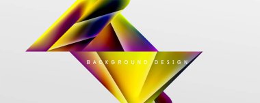 Triangle fluid color gradient abstract background. Vector Illustration For Wallpaper, Banner, Background, Card, Book Illustration, landing page