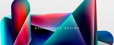 Triangle fluid color gradient abstract background. Vector Illustration For Wallpaper, Banner, Background, Card, Book Illustration, landing page