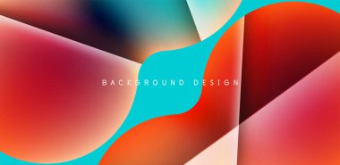 Renkli çember soyut arkaplan. Duvar kağıdı, afiş, sunum, arkaplan şablonu