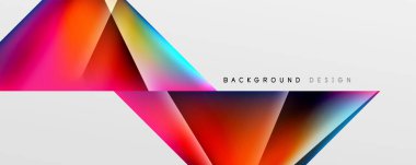 Triangle fluid color gradient abstract background. Vector Illustration For Wallpaper, Banner, Background, Card, Book Illustration, landing page