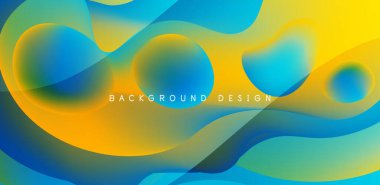 Kapaklar, şablonlar, el ilanları, pankartlar, broşürler, afişler için akışkan dalgalar soyut arkaplan