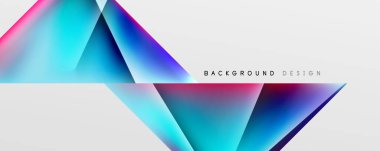 Triangle fluid color gradient abstract background. Vector Illustration For Wallpaper, Banner, Background, Card, Book Illustration, landing page