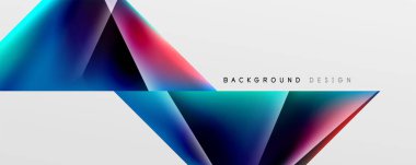 Triangle fluid color gradient abstract background. Vector Illustration For Wallpaper, Banner, Background, Card, Book Illustration, landing page