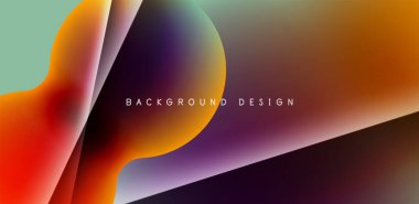 Renkli çember soyut arkaplan. Duvar kağıdı, afiş, sunum, arkaplan şablonu