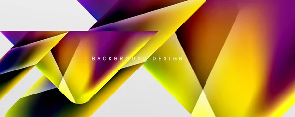 Triangle Fluid Color Gradient Abstract Background Vector Illustration Wallpaper Banner — Image vectorielle