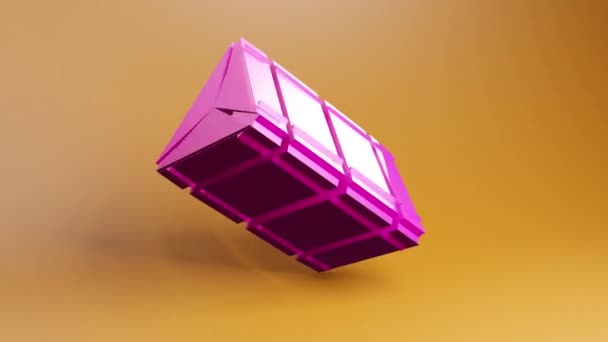 Form Made Triangles Geometric Video Animation Background Looping Motion Graphics — Stock videók