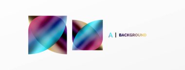 Saydam efektler geometrik soyut arkaplan. Minimalist duvar kağıdı, afiş, arkaplan veya iniş