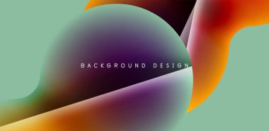 Renkli çember soyut arkaplan. Duvar kağıdı, afiş, sunum, arkaplan şablonu