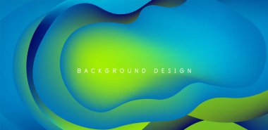 Kapaklar, şablonlar, el ilanları, pankartlar, broşürler, afişler için akışkan dalgalar soyut arkaplan