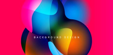 Spheres and circles abstract background, trendy colorful design. Vector Illustration For Wallpaper, Banner, Background, Card, Book Illustration, landing page