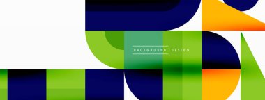 Minimum geometrik soyut arkaplan. Çember kare ve üçgen tasarım. Duvar kağıdı, afiş, arkaplan veya iniş için moda tekno iş şablonu